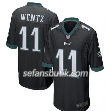 Philadelphia Eagles Tröjor Carson Wentz 11 Nike Svart - Herr Philadelphia Eagles Tröjor Carson Wentz 11 Nike Svart - Herr
